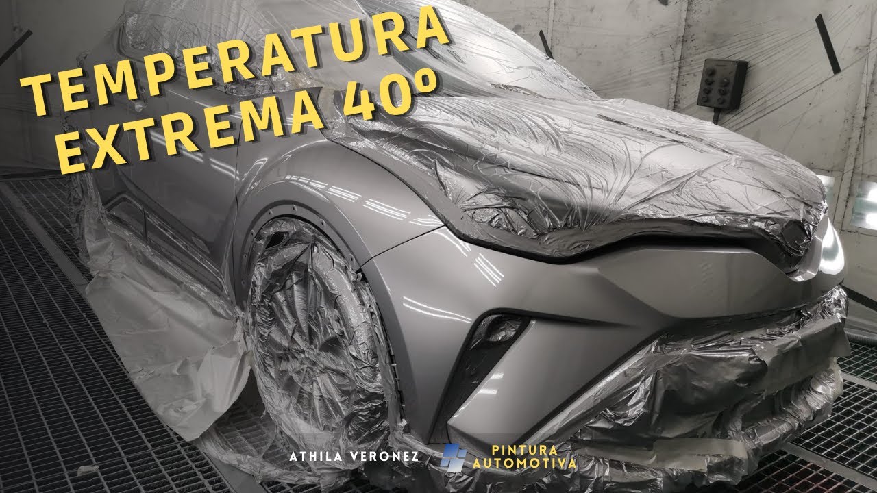 Pintura automotiva a base d'agua com altas temperaturas