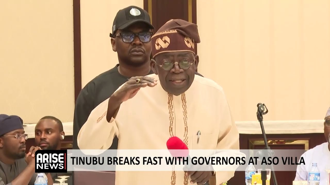 TINUBU BREAKS FAST WITH GOVERNORS AT ASO VILLA
