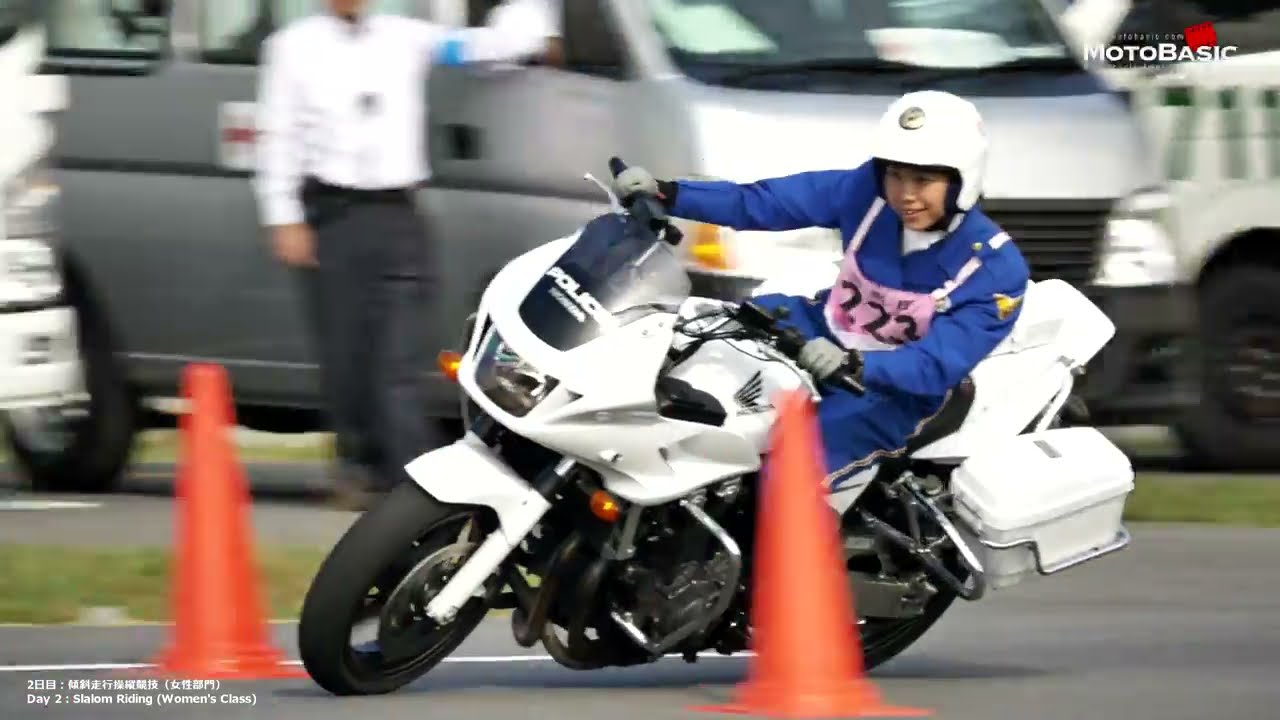 第45回全国白バイ安全運転競技大会ダイジェストVol.4（女性部門・傾斜走行操縦競技） TOP GUN OF MOTORCYCLE POLICE 2014 Vol.4