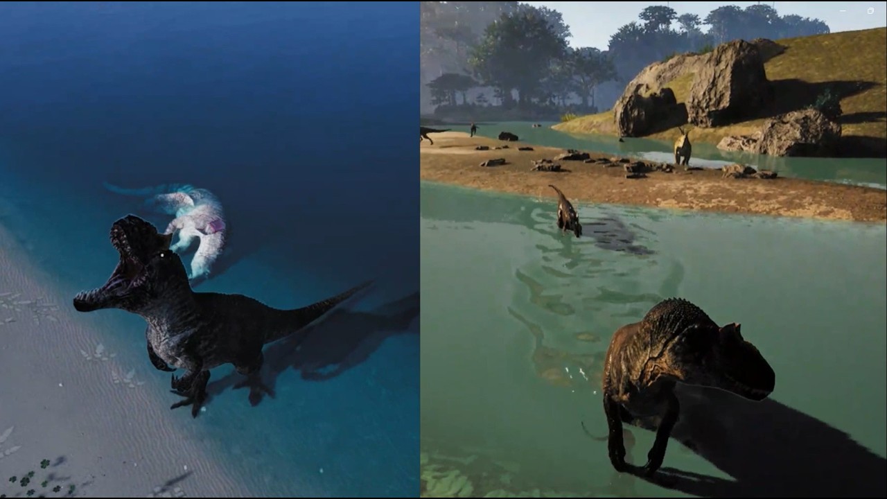 the isle , jogando pela primeira vez de allossauro. No servidor Primord