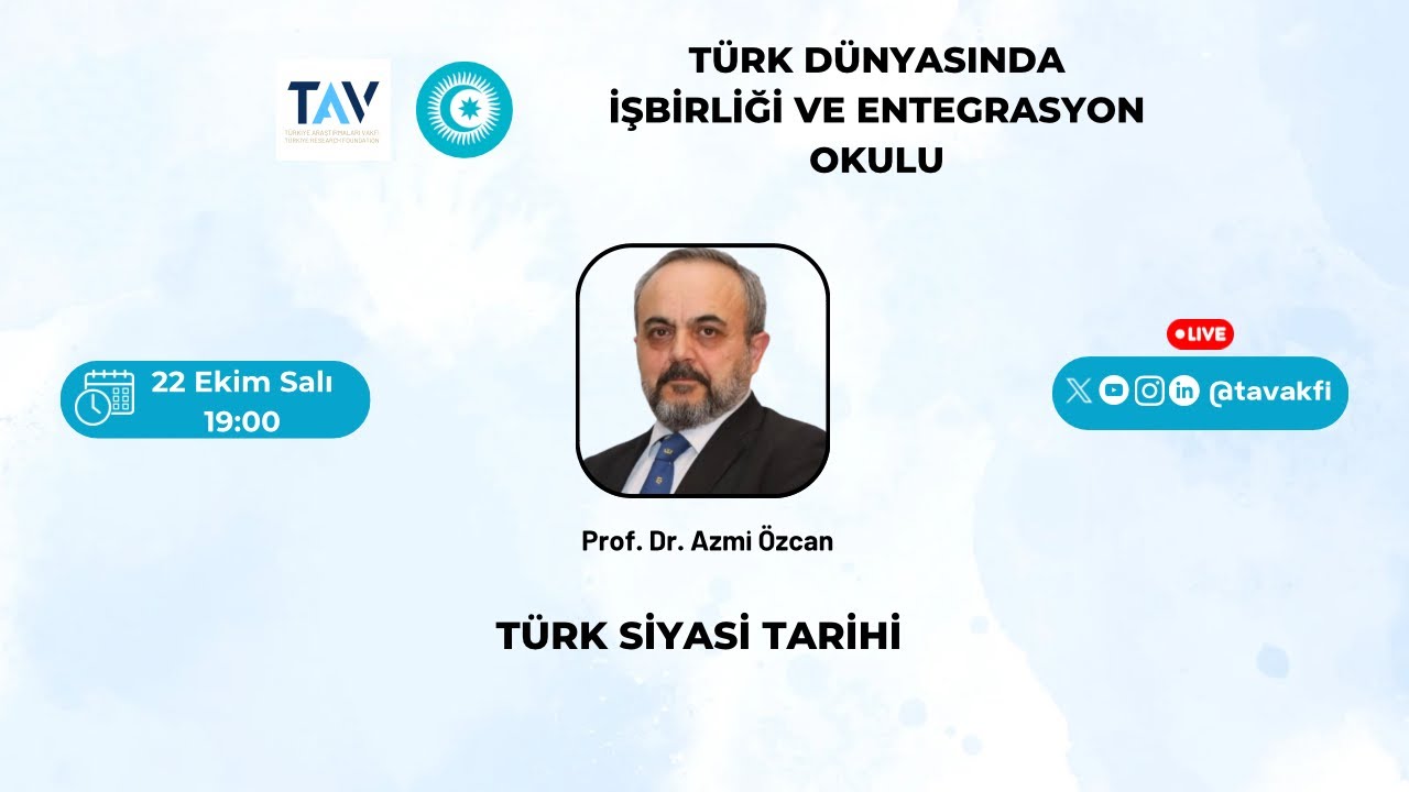 T&uuml;rk Siyasi Tarihi I Prof. Dr. Azmi &Ouml;zcan