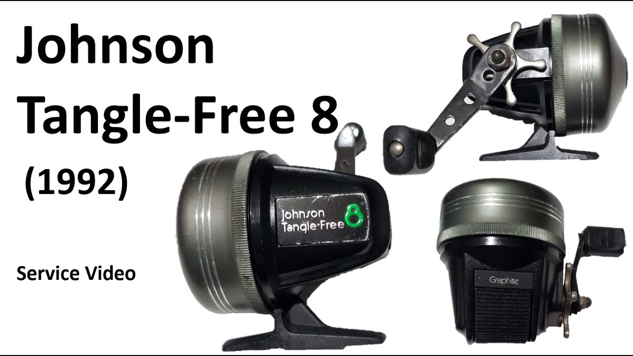 Vintage Johnson Tangle-free 8 Spincast Reel (1992) Service Video