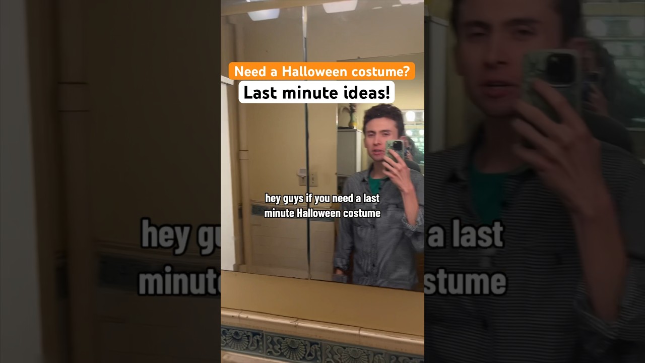 Lazy But Genius Halloween Costume Hacks! (Jokes in the Bathroom) #shorts