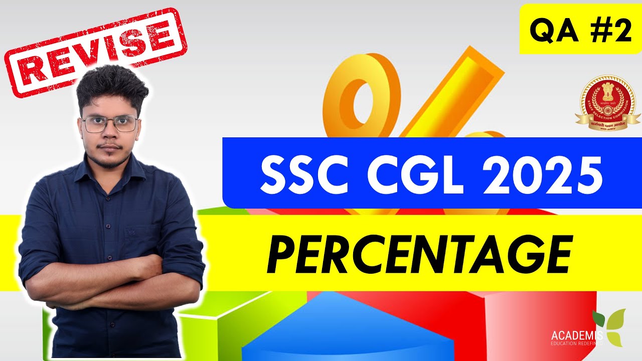 SSC CGL 2025 - REVISION Class - PERCENTAGE