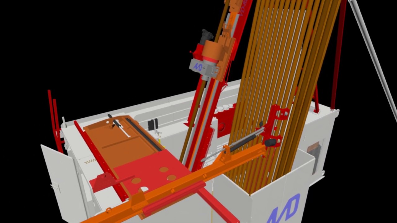 AVD Drills VD8000 standard rod handler animation