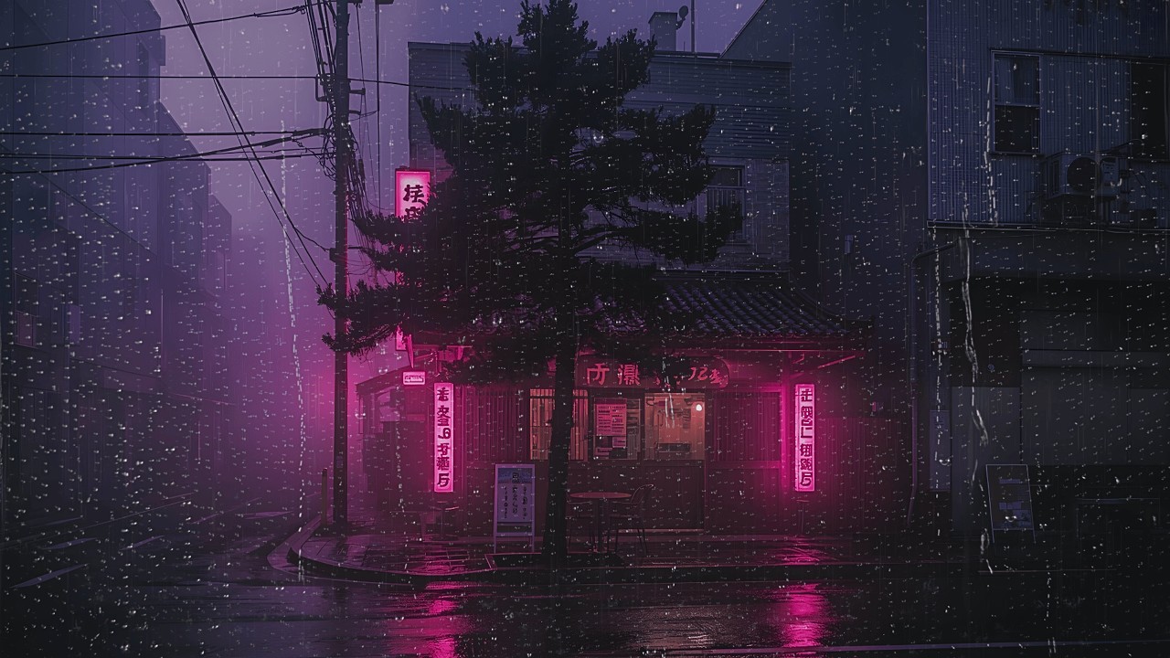Tokyo Rain Midnight (90s) — Deep Work Music (BGM)