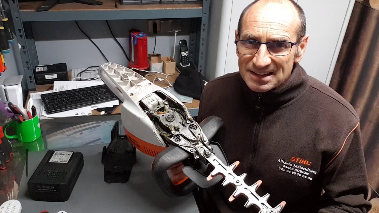 graissage taille-haie a batterie STIHL