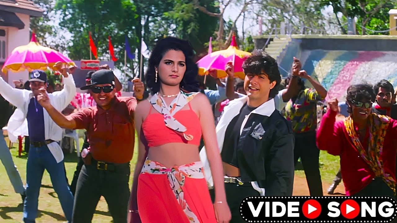 Yeh Ladki Badi Sarfiri 🎵| Alka Yagnik & Abhijeet 's Fun 90s 💕Dance Hit Song | 4K Video