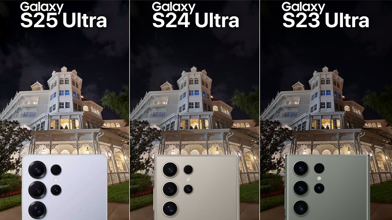 Сравнение камер Samsung Galaxy S25 Ultra, Galaxy S24 Ultra и Galaxy S23 Ultra