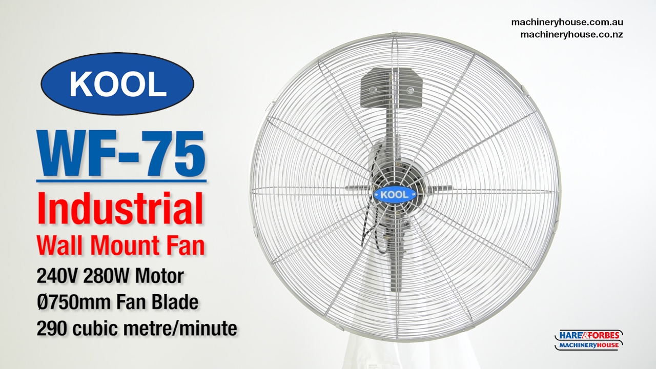 WF-75 - Industrial Wall Mount Fan (F030)