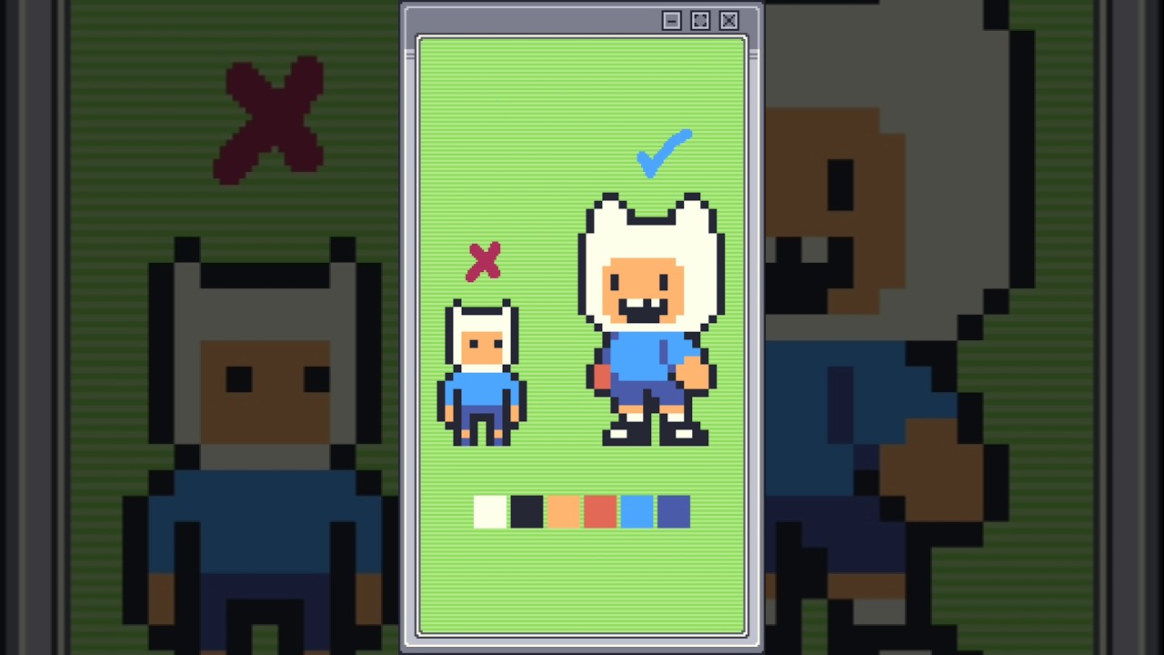 Noob VS Pro Pixel Art de Personajes en Aseprite 