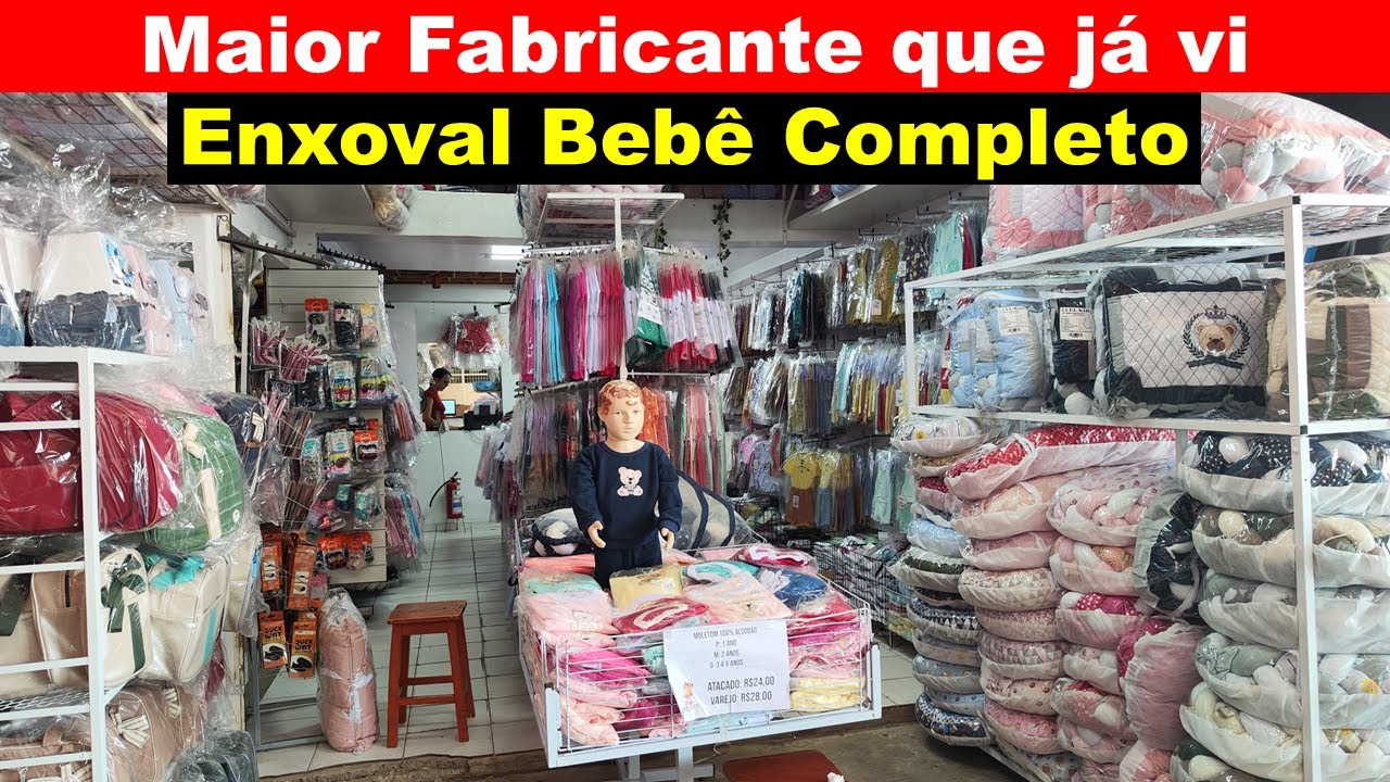 MODA CENTER SANTA CRUZ PE, ENXOVAL DE BEBÊ COMPLETO DIRETO DO FABRICANTE