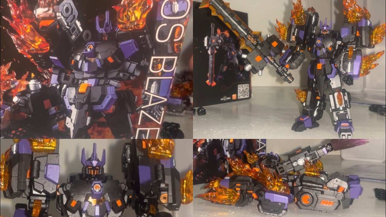 Stunning! Iron factory Chaos blaze figure review. IF EX 72 transformers Dreamwave the fallen