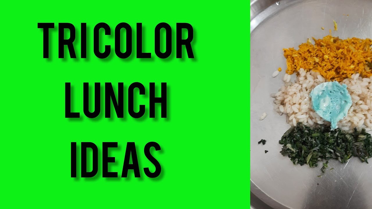 Tri Color Lunch | Lunch Recipes | Lunch Box Ideas |Blue Egg 