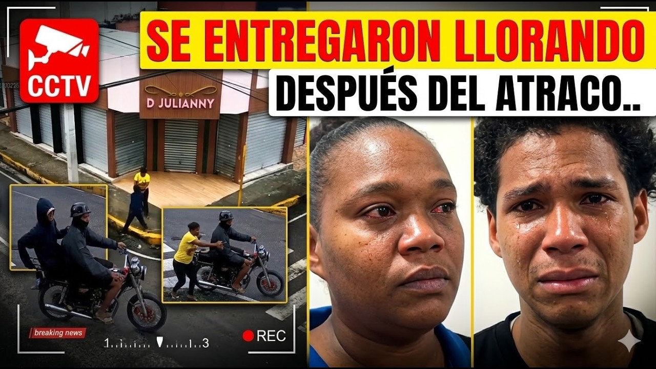 Se entregaron llorando después del atraco