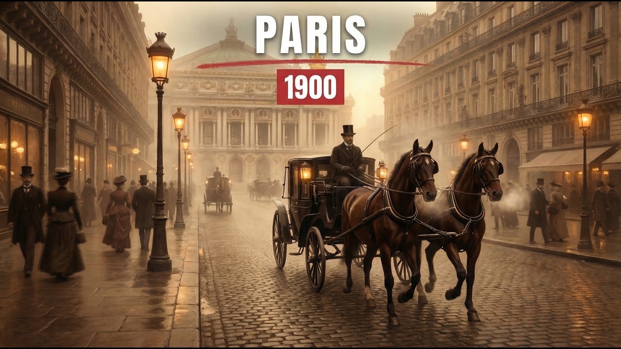 Comment C’était de Voyager en calèche à Paris en 1900 (Reconstitution par IA)