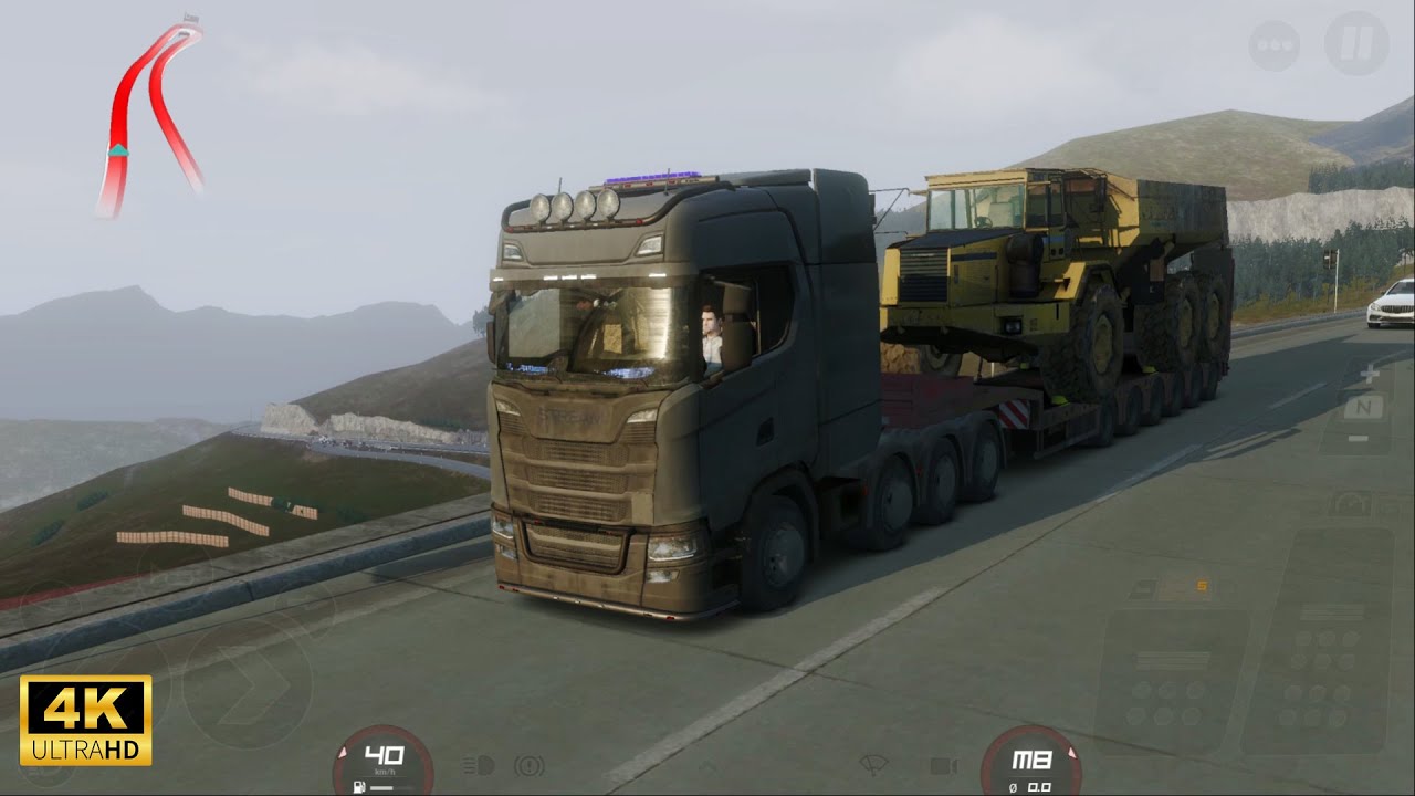 Transporting Articulated truck| Truckers of Europe 3 | PC Gameplay