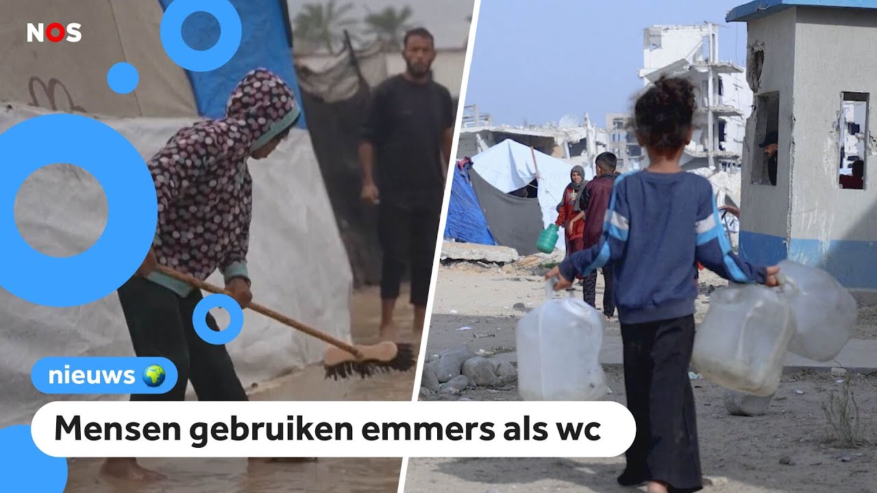 Leven van kinderen in vluchtelingekampen Gaza: winter, weinig hulp en geen wc
