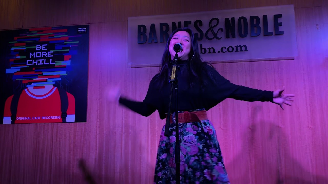 Stephanie Hsu sings I Love Play Rehearsal at the Be More Chill Vinyl Release