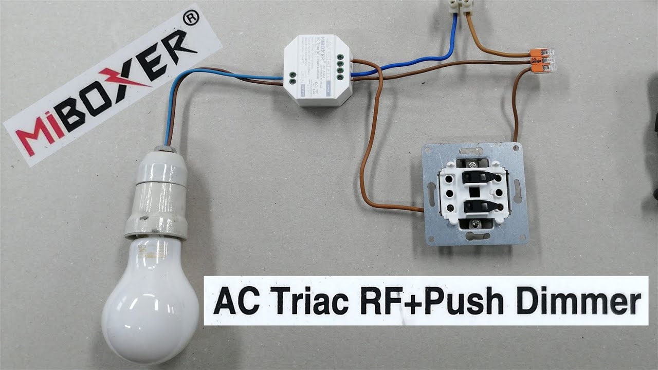 Miboxer AC Triac RF+Push dimmer