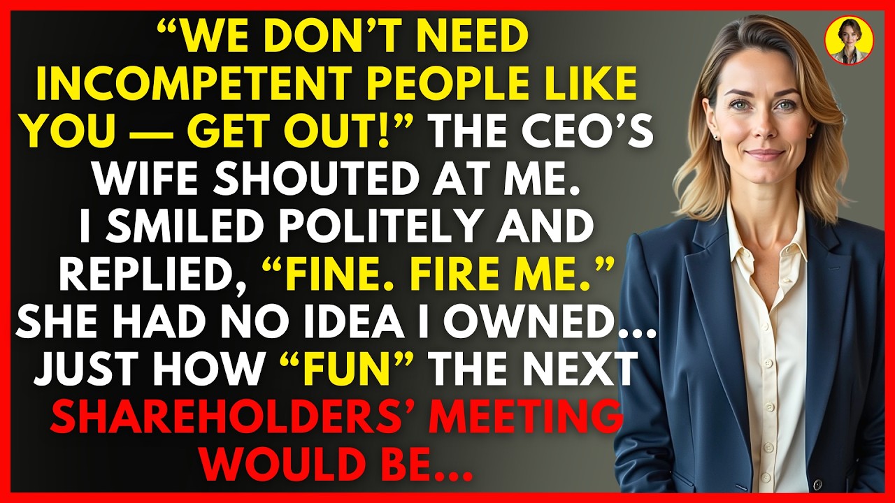 CEO’s Wife Fired Me, While  She Had No Idea I Own 90% Of The Company Stock.
