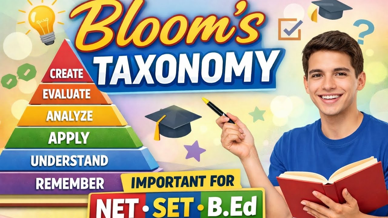 Bloom Taxonomy : Important for UGC NET, SET, B.Ed Examination