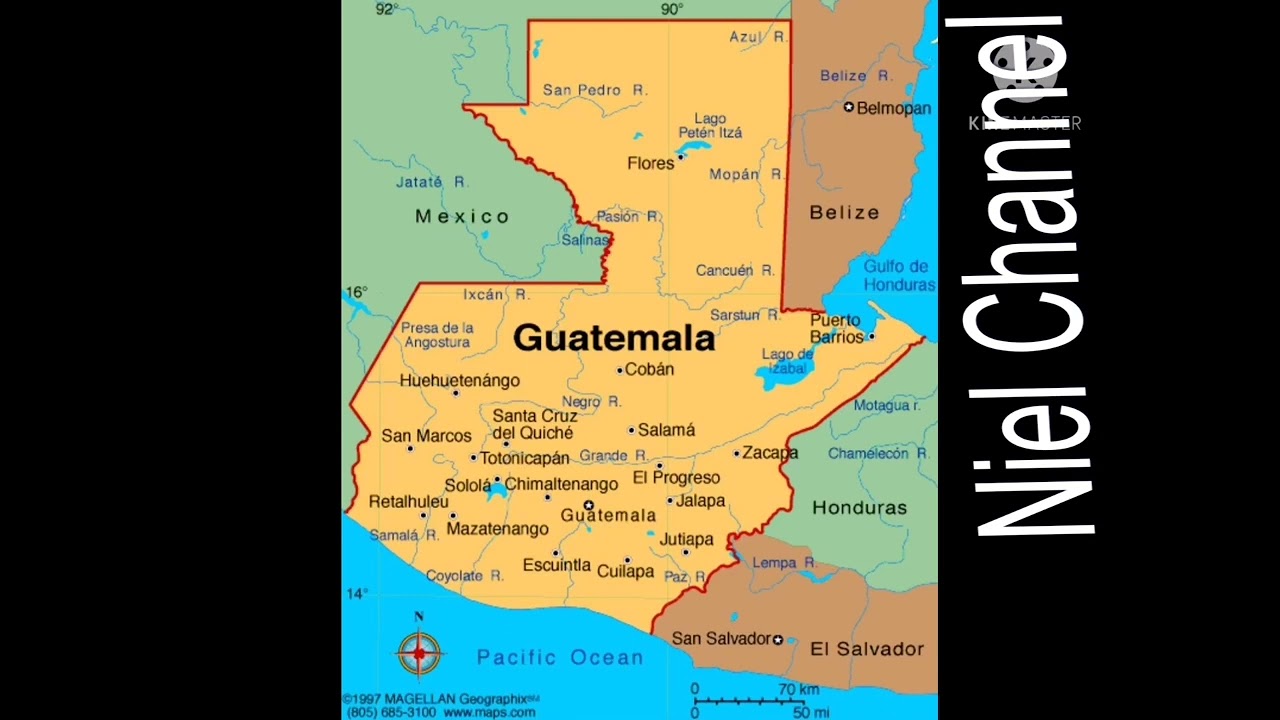 La mapa de Guatemala🇬🇹🇬🇹