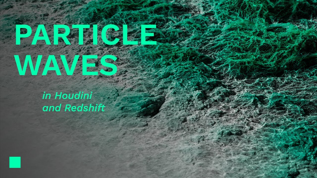 Houdini Beginner Tutorial - Particle Waves | Houdini, Redshift + Project Files