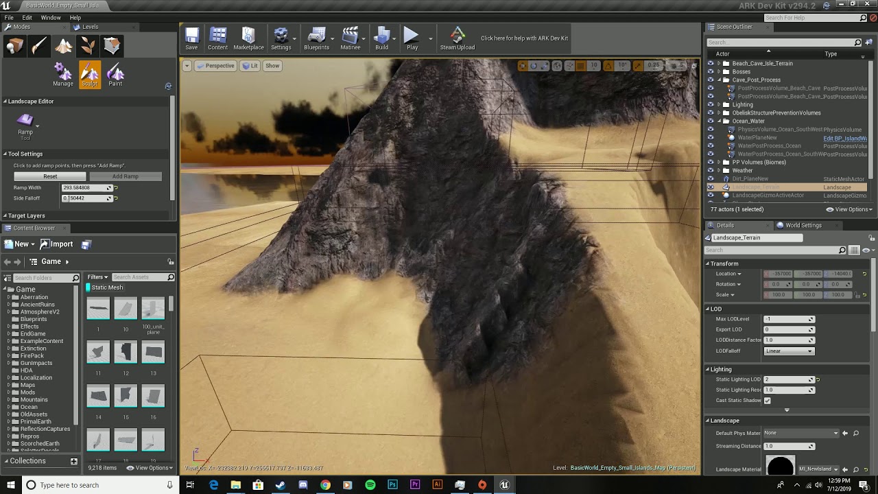 Creating My Own Ark Survival Evolved Map, Video #1 - Ark Dev Kit