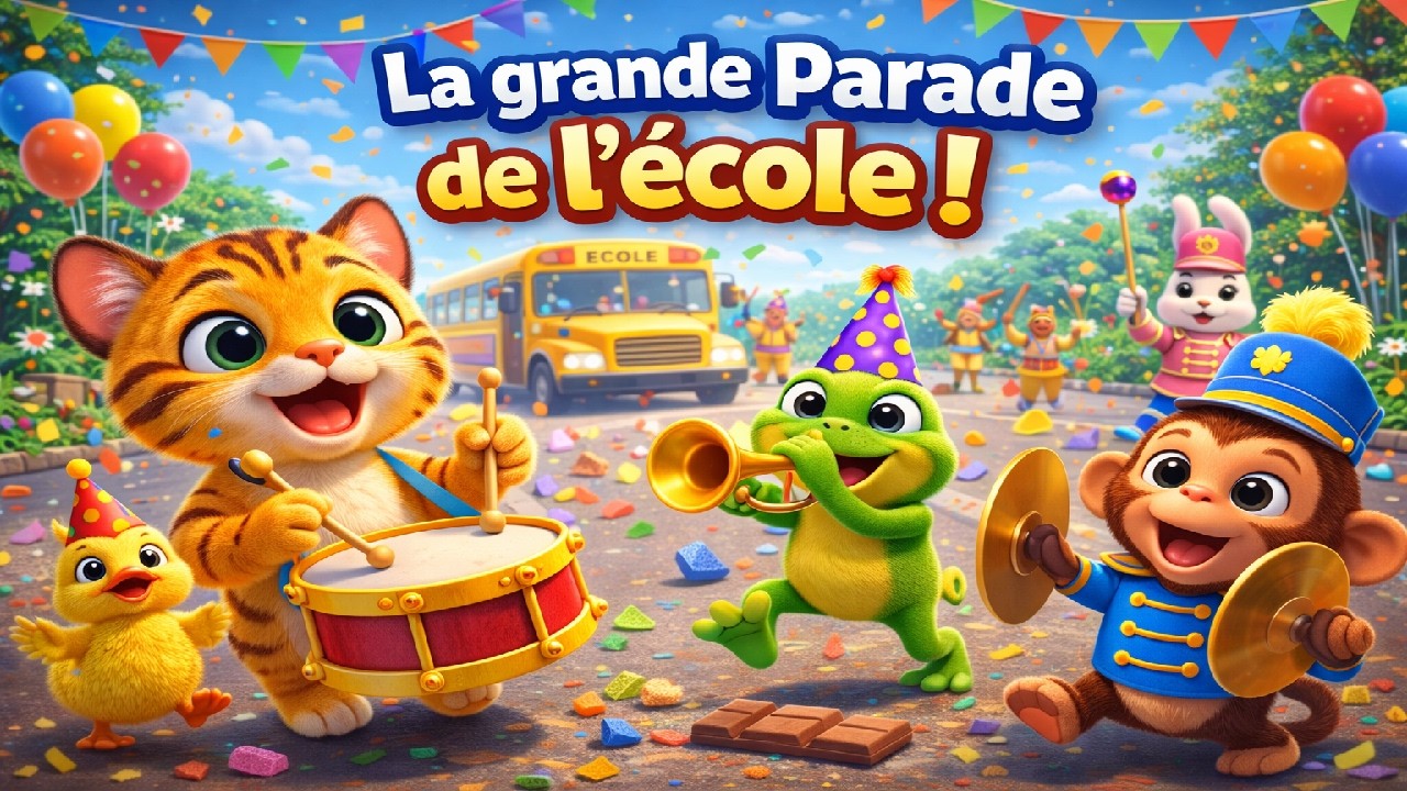 La grande parade de l'école I chanson pour enfant