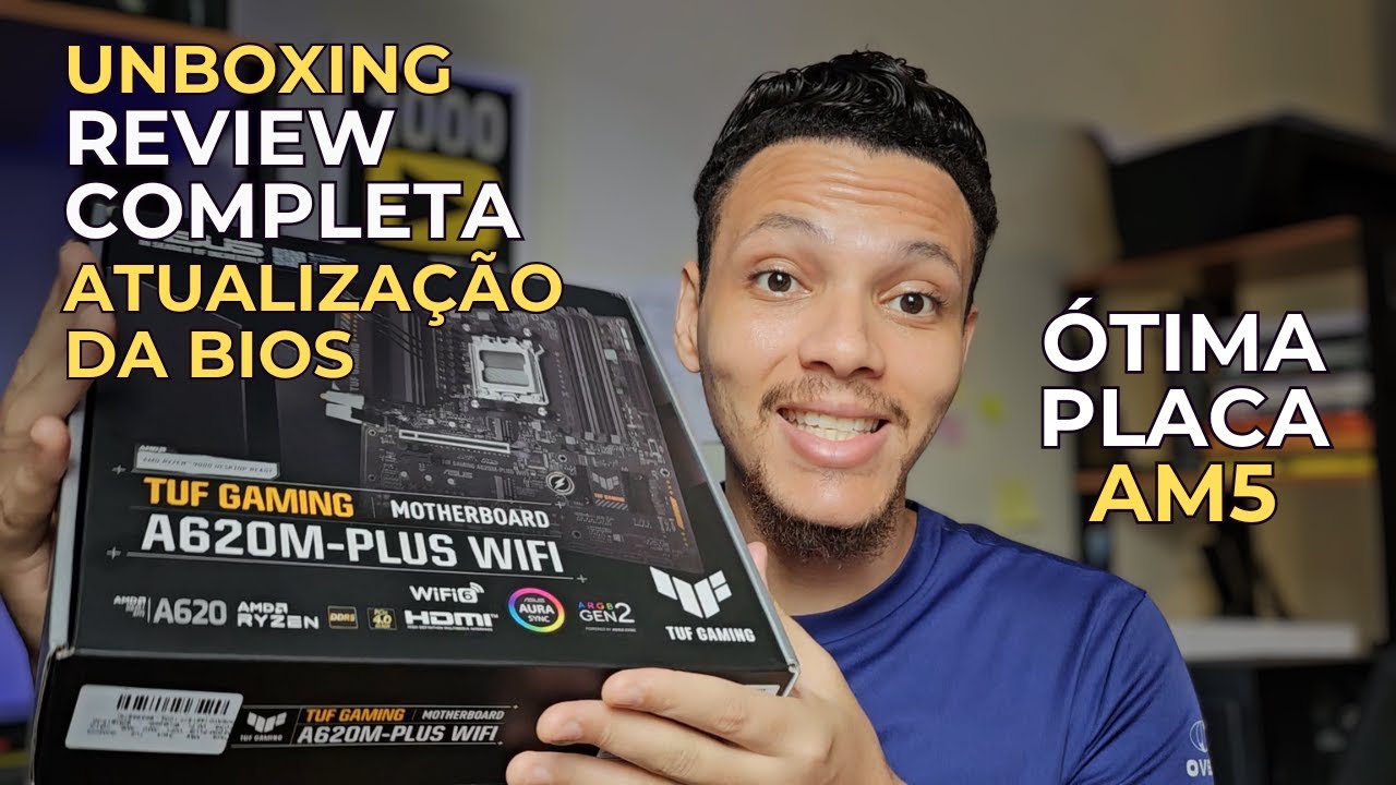 Essa placa A620M da ASUS surpreende! Unboxing + Review + Atualização da BIOS