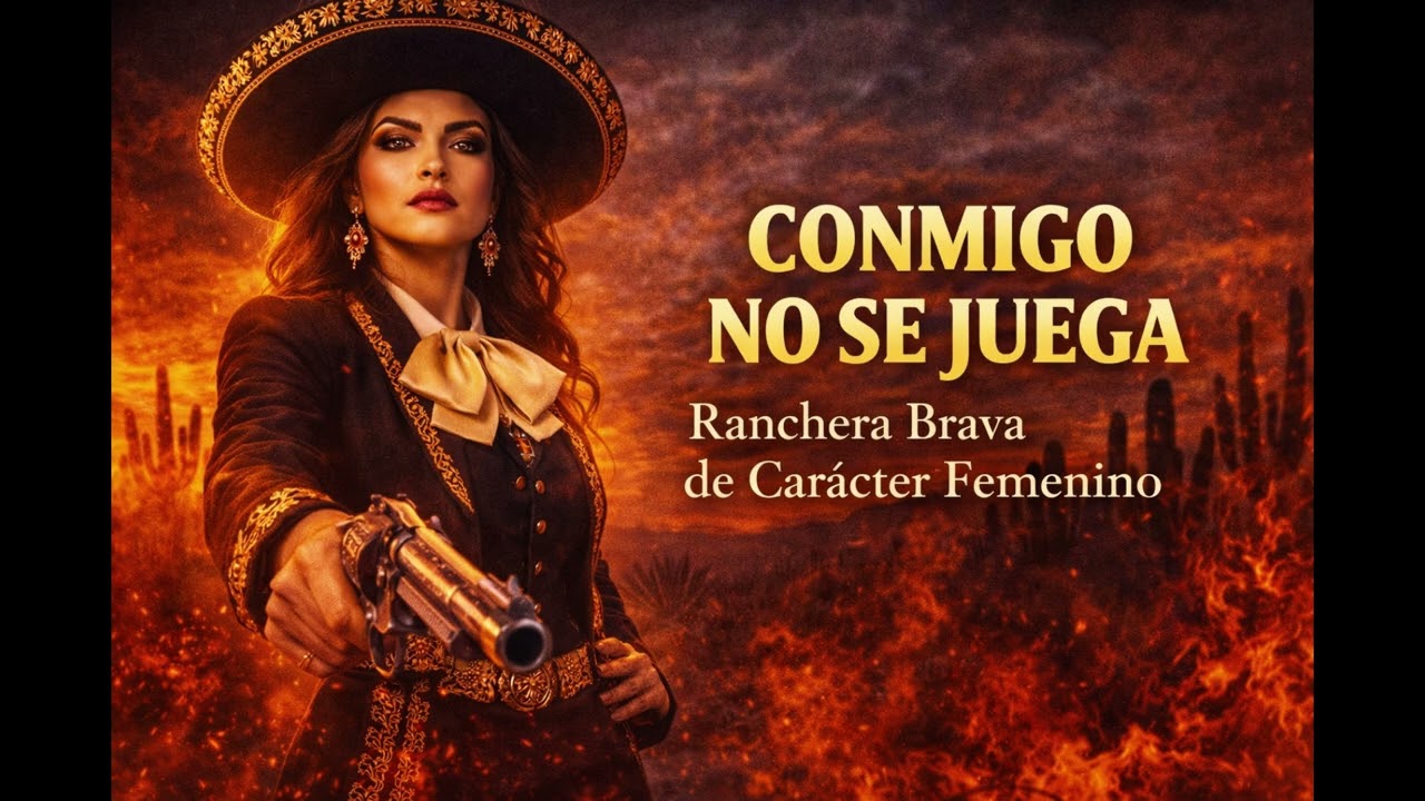 🎵 Conmigo No se Juega | Ranchera Brava de Carácter Femenino 💥🌹