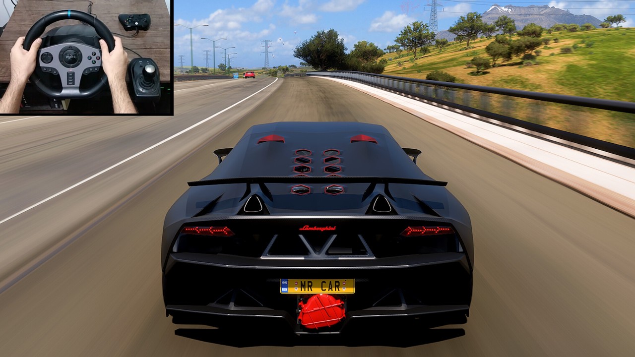 Lamborghini Sesto Elemento - Forza Horizon 5 | Pxn V9 Steering Wheel