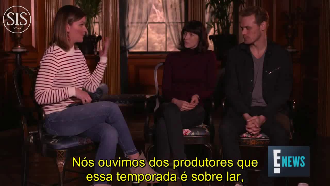 Sam Heughan and Caitriona Balfe teases Outlander season 4 E! news[ Legendado]