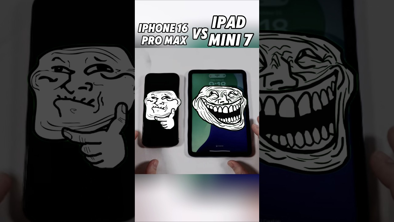 iPhone 16 Pro Max vs iPad Mini 7 ⚡ Ultimate Speed Test Showdown! Who&rsquo;s Faster? 🚀 #Shorts #viralvideo