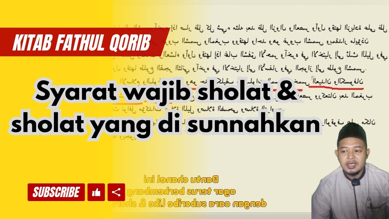 Syarat Wajib Sholat & Sholat Sunnah  Kitab Fathul Qorib | Kajian Fiqih Lengkap