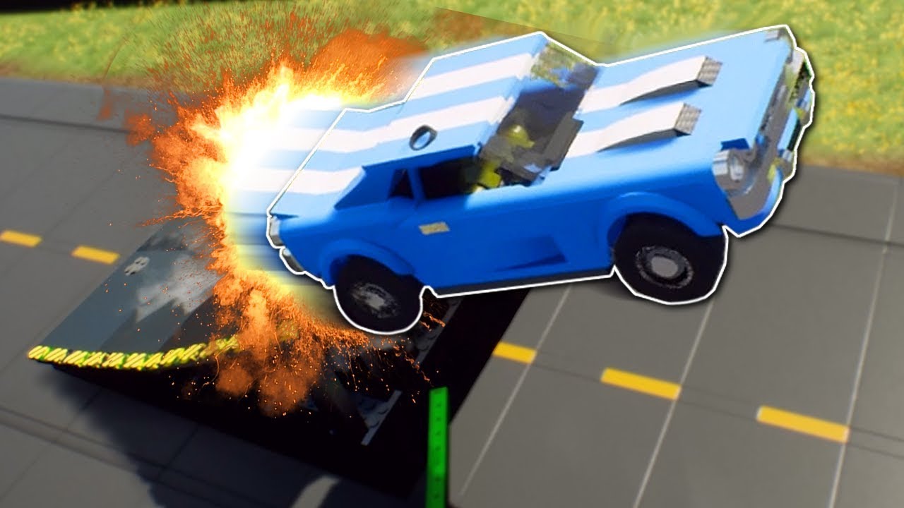 STUNT JUMP RACE CHALLENGE! - Brick Rigs Multiplayer Gameplay - Lego Racing!