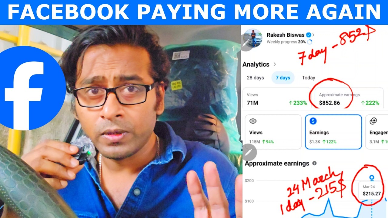 Shocking Facebook Income in 24 Hours 😱 ! Earn Money from Facebook in 1 Day 😳 Real Proof Inside!