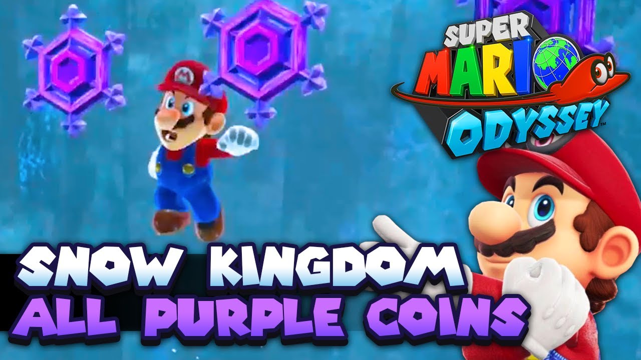 Все 50 фиолетовых монет в путеводителе по Снежному королевству | Super Mario Odyssey