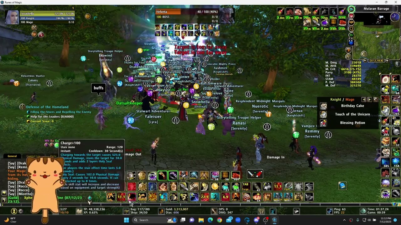 Runes of Magic New World Boss Helveta 7-12-2023