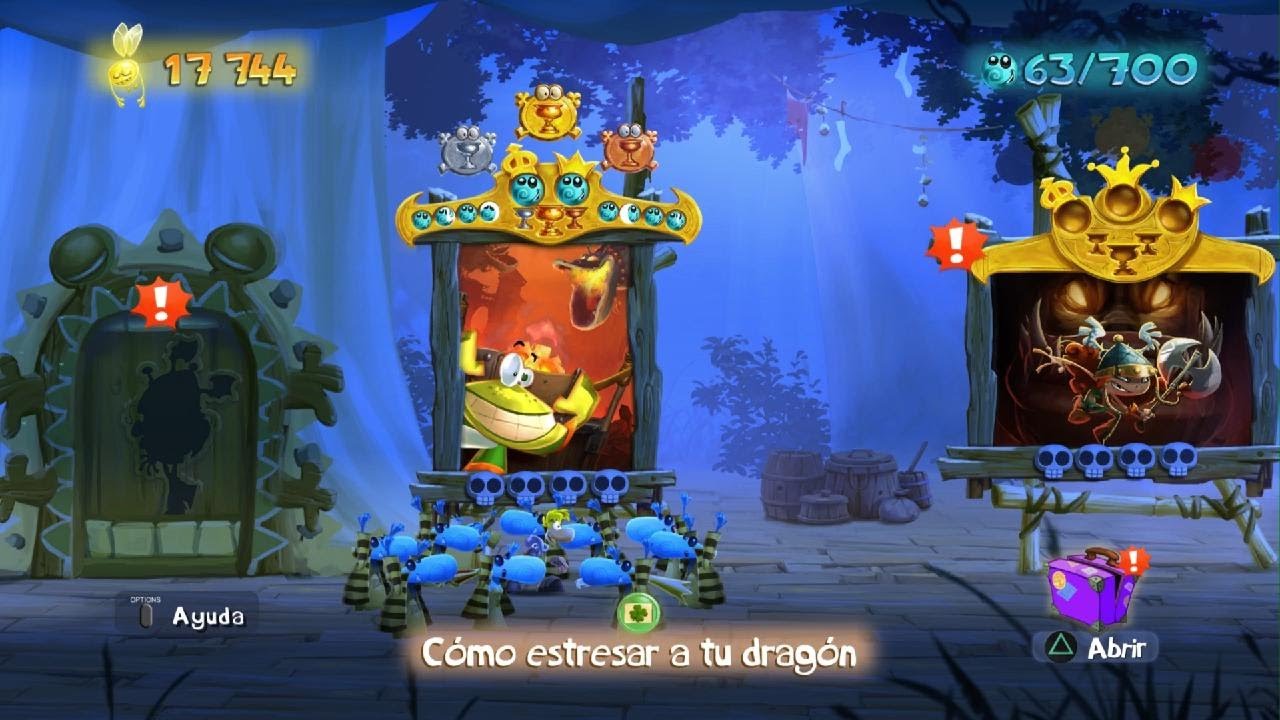 Rayman Legends - Cómo estresar a tu dragón - 100%