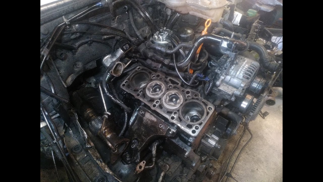 Ремонт VW Passat b5 1.9 tdi / Замена ремня грм 1.9 тди + Полное и детальное снятие ГБЦ!