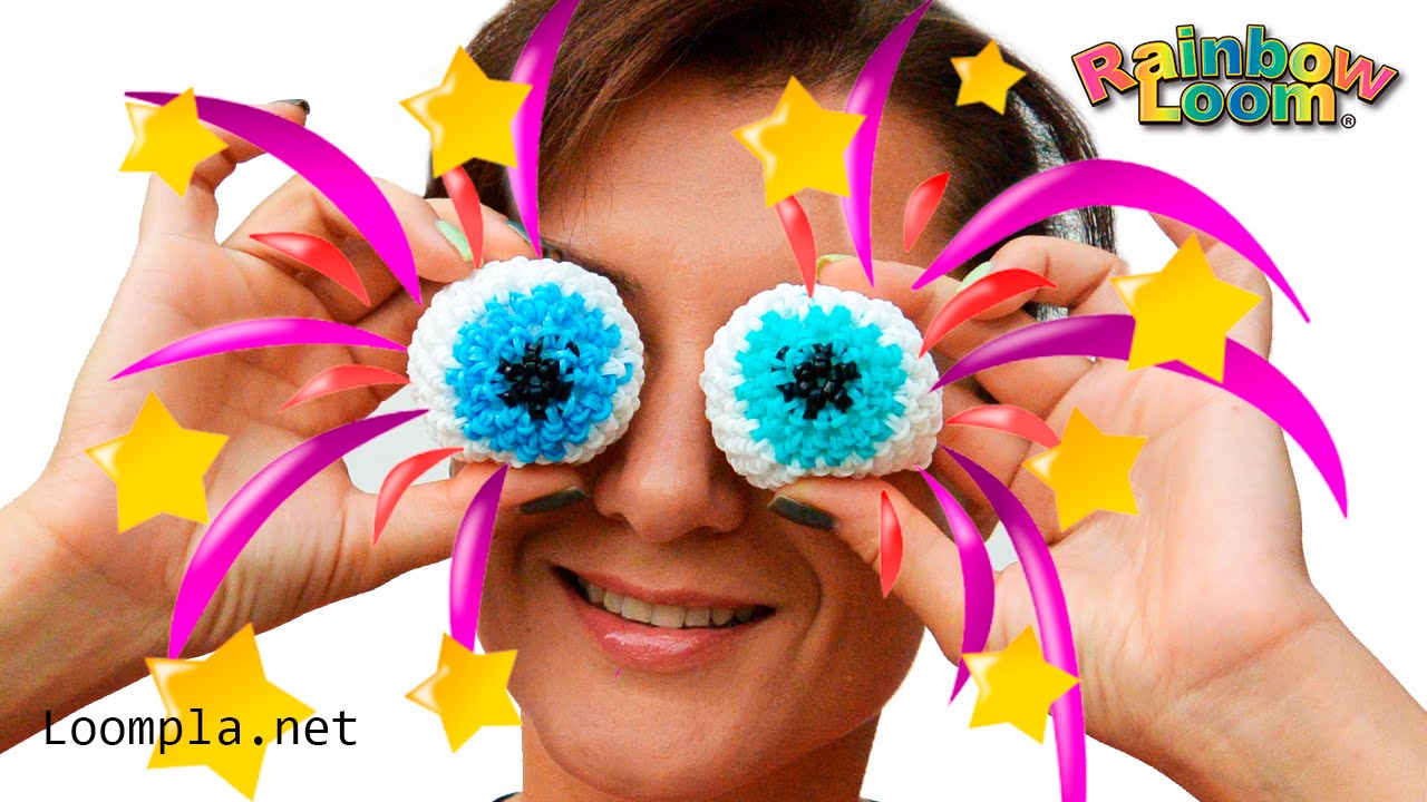 Глаз из резинок Лумигуруми/Амигуруми Рейнбоу Лум||Eye Rainbow loom