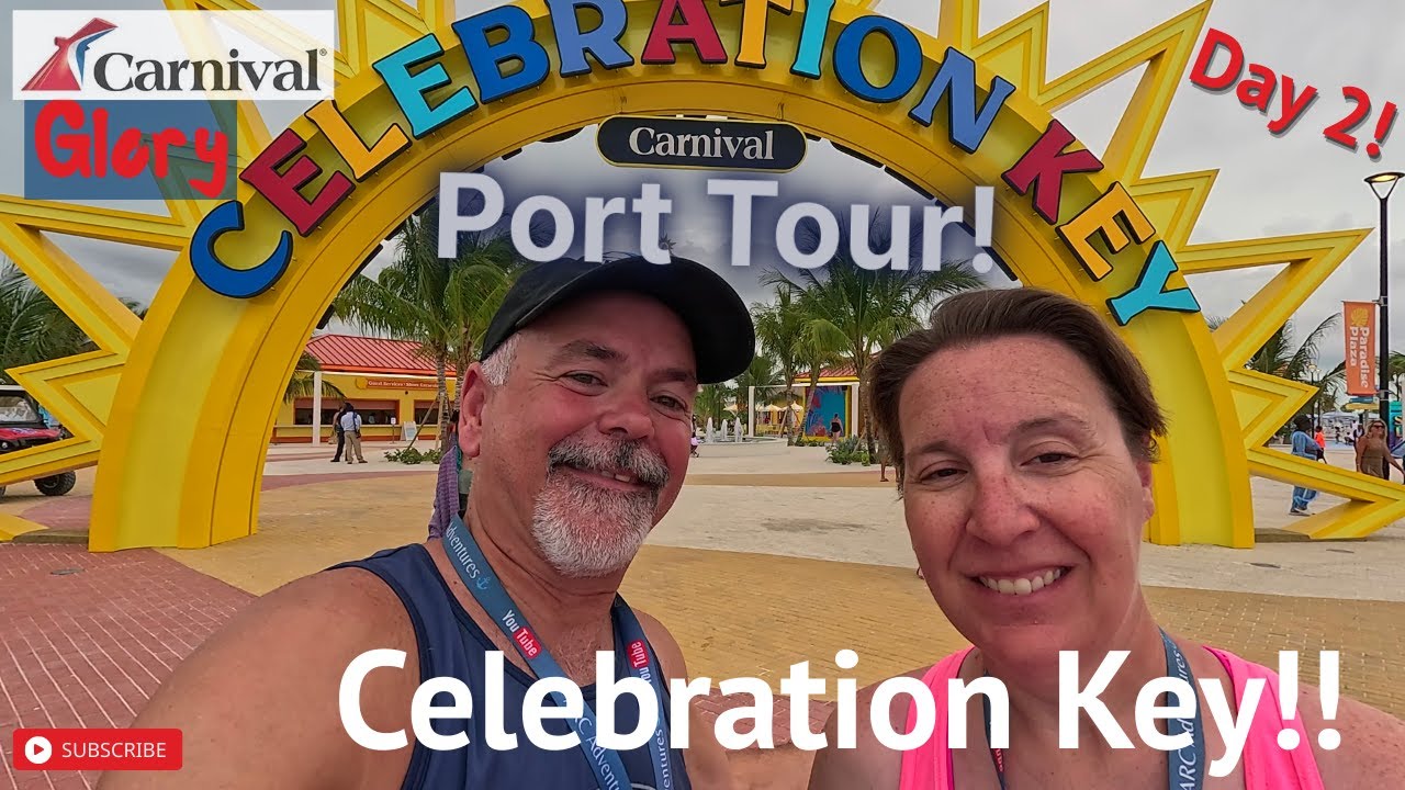 Carnival Glory Day 2!! | Celebration Key - Touring Carnival's Exclusive New Port!!