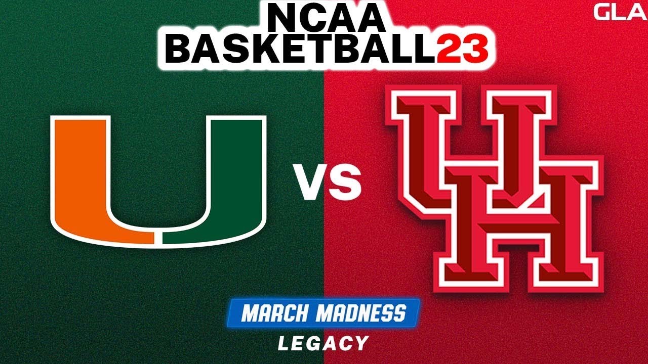 NCAA 100% FICTIONAL ROSTERS - MARCH MADNESS - FINAL - MIAMI VS HOUSTON