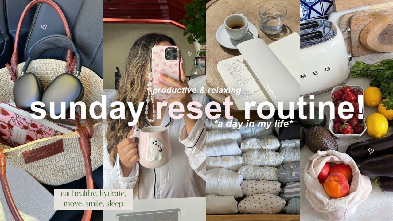 SUNDAY RESET VLOG!🧺 a productive & relaxing day, deep cleaning, planning, & running errands!