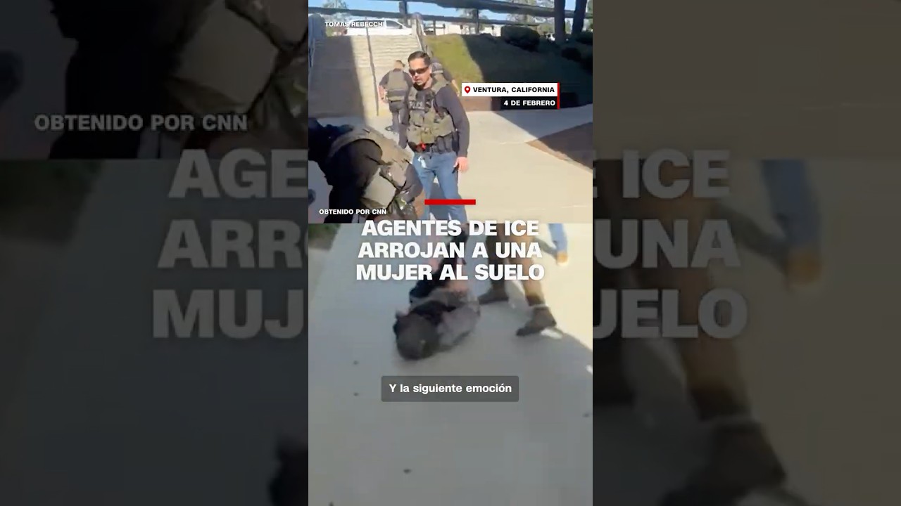 Agentes de ICE arrojan al suelo a una voluntaria proderechos de los inmigrantes
