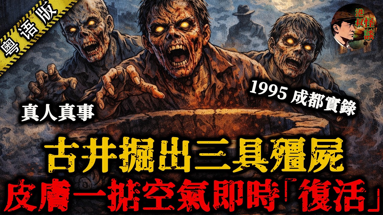 成都古井掘出三具乾屍，塊面一模一樣，一掂到空氣即時「復活」，開口第一句就係：求下你哋！快啲關我哋返入去！【港叔怪談】粵語廣東話聽書｜怪談奇聞｜睡前故事