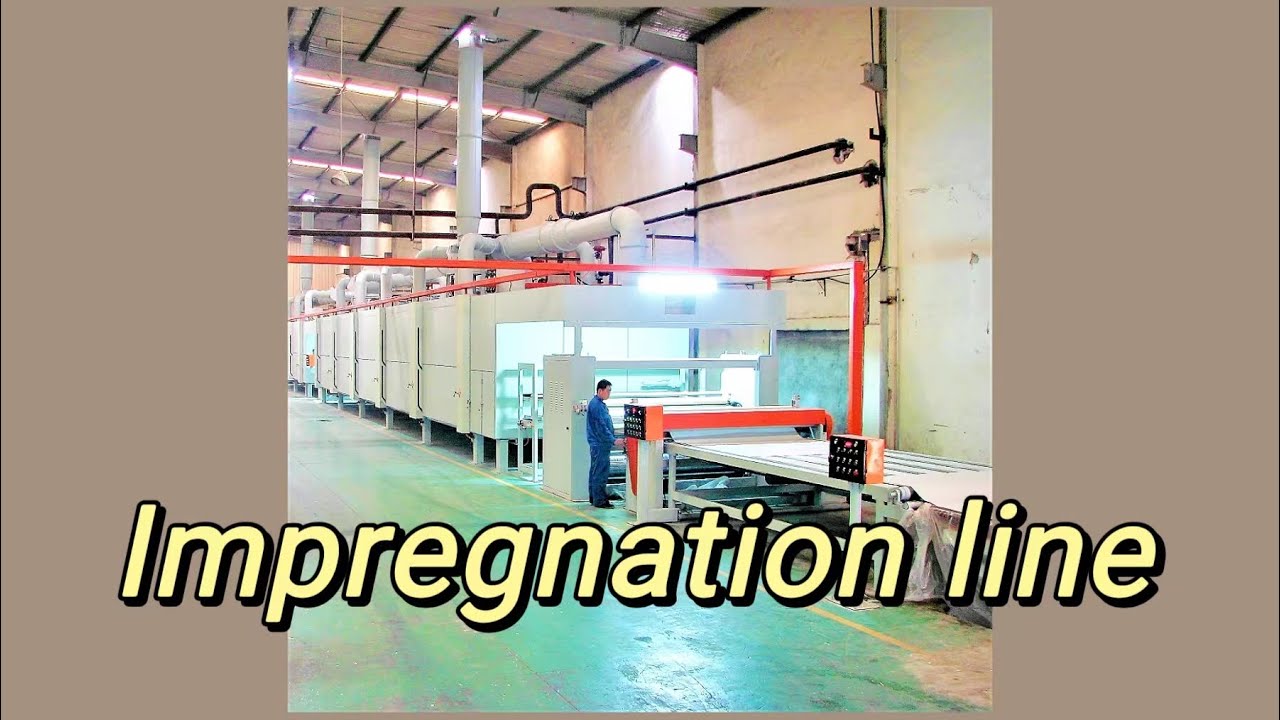 IMPRREGNATION LINE FOR MELAMINE PAPER / UF GLUE MELAMINE GLUE IMPREGNATION LINE 1