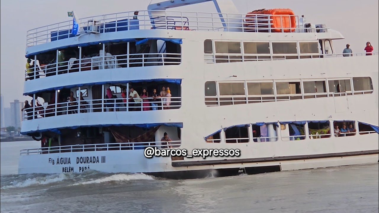 FERRYBOAT AGUIA DOURADA CHEGANDO EM BELÉM DO PARÁ